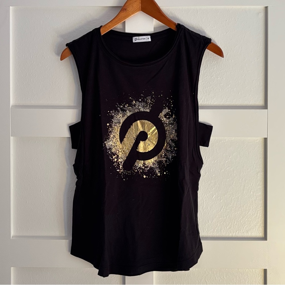 Peloton Vintage Black Tank Top